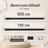 เข็มขัดหนัง สายเล็ก อะไหล่เงิน