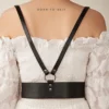 เข็มขัดฮาร์เนส เข็มขัดเอี๊ยม สไตล์พังก์หรือแนวโกธิค แบบครึ่งตัว รุ่น Gothic