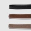 เข็มขัดผู้หญิง เส้นเล็ก หัวสี "ผิวทองแมท" (Matte Golden Skin) รุ่น 𝐏𝐑𝐈𝐍𝐂𝐄𝐒𝐒